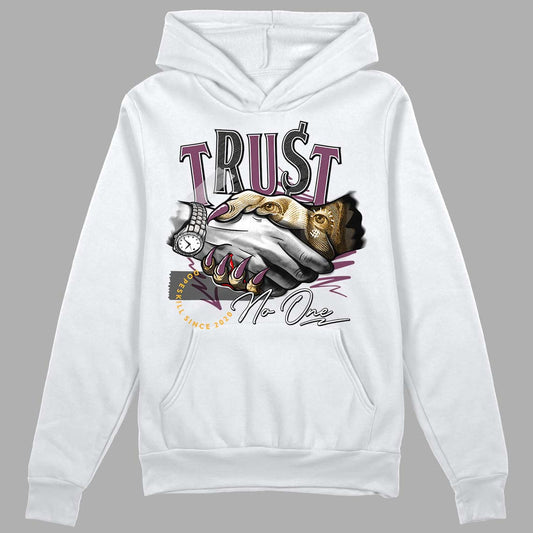 Brotherhood 1s High OG DopeSkill Hoodie Sweatshirt Trust No One Graphic - White 