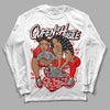 Cherry 11s DopeSkill Long Sleeve T-Shirt Queen Of Hustle Graphic - White