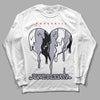 Jordan 13 Retro 'Black Flint' DopeSkill Long Sleeve T-Shirt Juneteenth Heart Graphic Streetwear - White