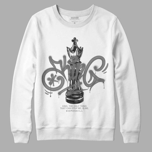 Jordan 12 Stealth DopeSkill Sweatshirt King Chess Graphic Streetwear