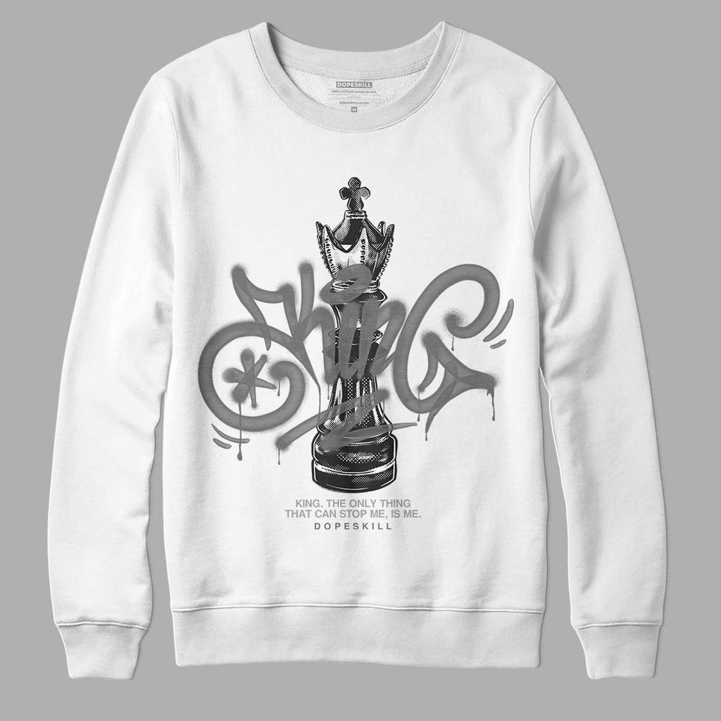 Jordan 12 Stealth DopeSkill Sweatshirt King Chess Graphic Streetwear