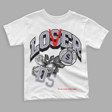 Jordan 13 Retro 'Black Flint' DopeSkill Toddler Kids T-shirt Loser Lover Graphic Streetwear - White