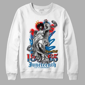 Messy Room 4S DopeSkill Sweatshirt Juneteenth Graphic - White