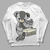 Jordan 4 Retro SE Craft Photon Dust DopeSkill Long Sleeve T-Shirt Sneakerhead BEAR Graphic Streetwear  - White 