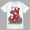 Gym Red 9s DopeSkill T-Shirt MOMM Bear Graphic - White 