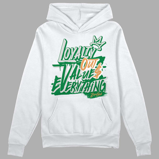 Nike SB x Jordan 4 “Pine Green” DopeSkill Hoodie Sweatshirt LOVE Graphic Streetwear - White