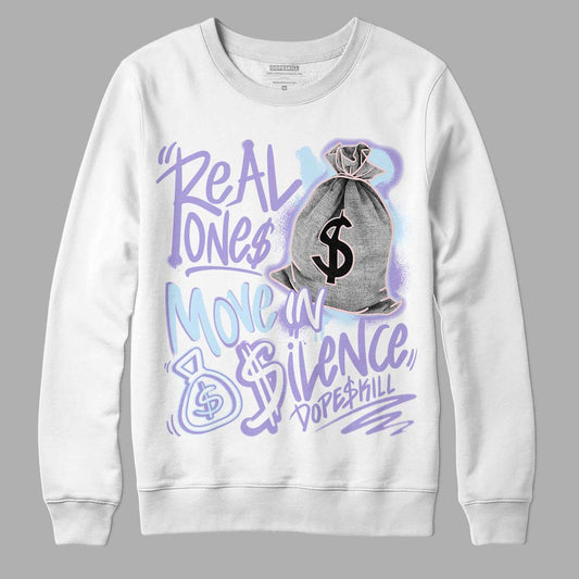 Easter Dunk Low DopeSkill Sweatshirt Real Ones Move In Silence Graphic - White 
