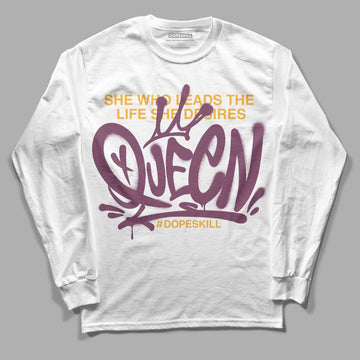 Brotherhood 1s High OG DopeSkill Long Sleeve T-Shirt Queen Graphic - White 