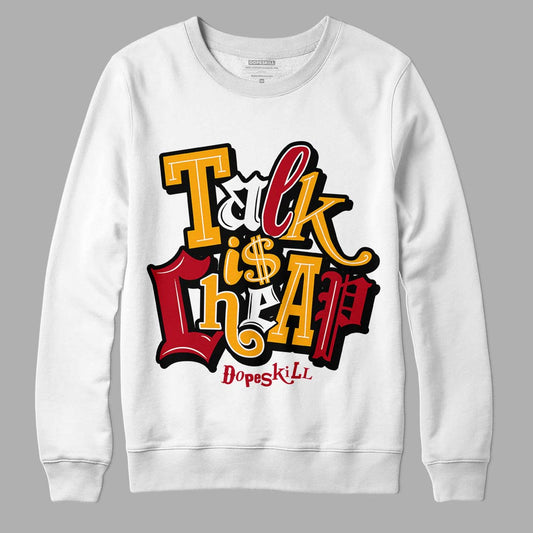 Cardinal 7s DopeSkill Sweatshirt Talk Is Chip Graphic - White 