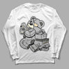 Jordan 4 Retro SE Craft Photon Dust DopeSkill Long Sleeve T-Shirt Bear Steals Sneaker Graphic Streetwear - White 