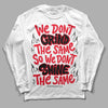 Jordan 4 Red Thunder DopeSkill Long Sleeve T-Shirt Grind Shine Graphic Streetwear - White 