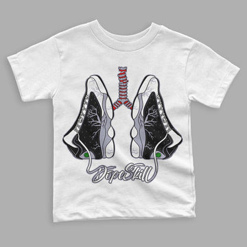 Jordan 13 Retro 'Black Flint' DopeSkill Toddler Kids T-shirt Breathe Graphic Streetwear - White