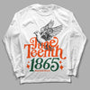 Dunk Low Team Dark Green Orange DopeSkill Long Sleeve T-Shirt Juneteenth 1865 Graphic Streetwear - White