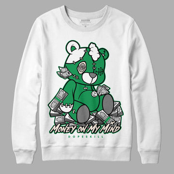 Jordan 2 Retro Lucky Green DopeSkill Sweatshirt MOMM Bear Graphic Streetwear  - White 