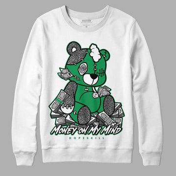 Jordan 3 WMNS “Lucky Green” DopeSkill Sweatshirt MOMM Bear Graphic Streetwear - White