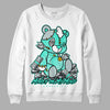 New Emerald 1s DopeSkill Sweatshirt MOMM Bear Graphic - White 