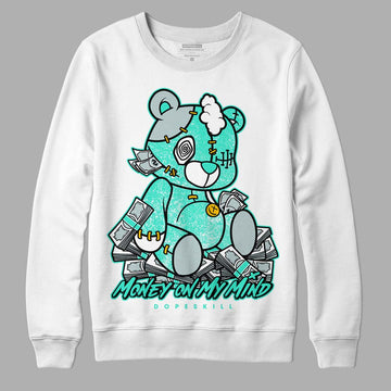 New Emerald 1s DopeSkill Sweatshirt MOMM Bear Graphic - White 