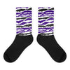 Abstract Tiger Sublimated Socks Match Jordan 3 Dark Iris