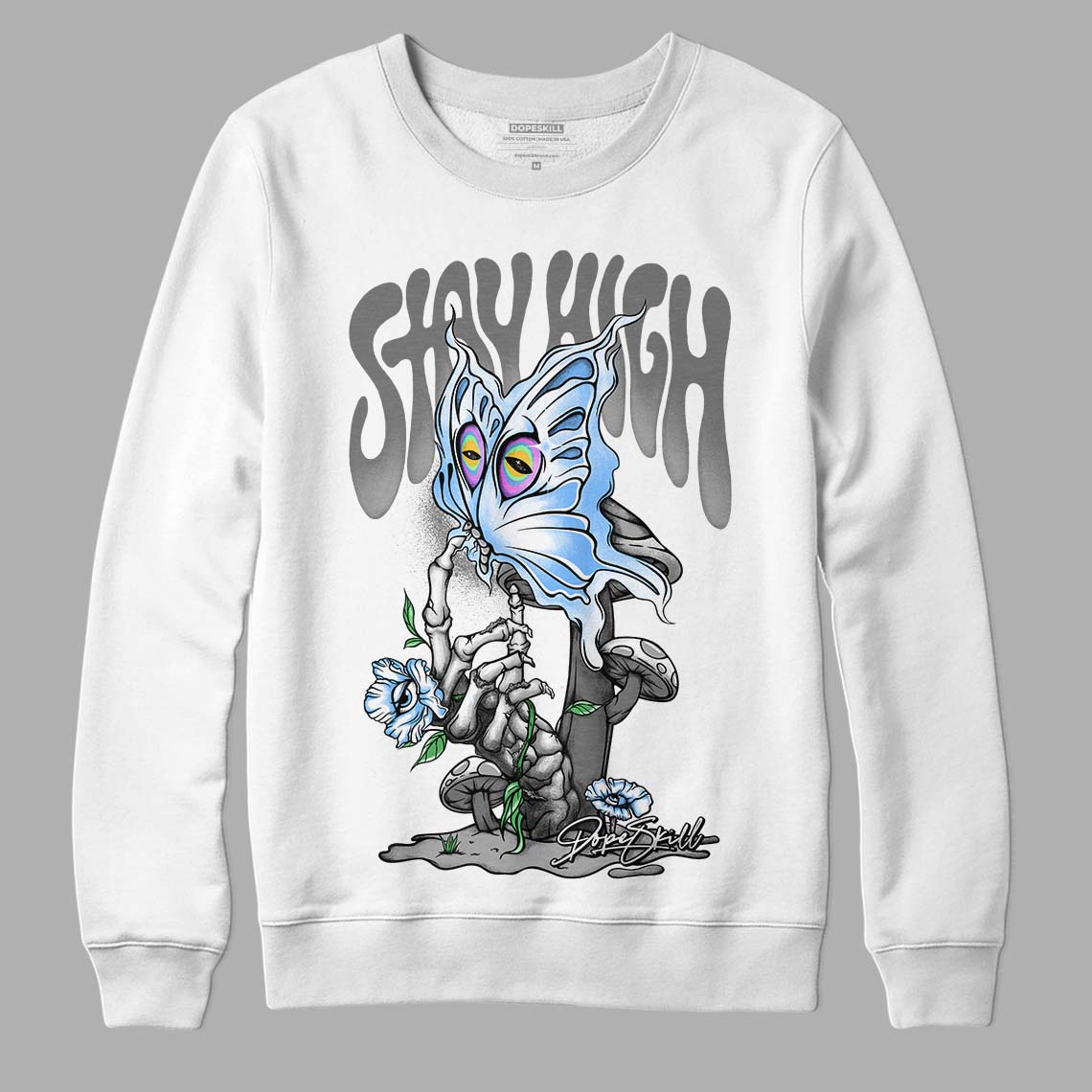 Stealth 12s DopeSkill Sweatshirt Stay High Graphic - White 