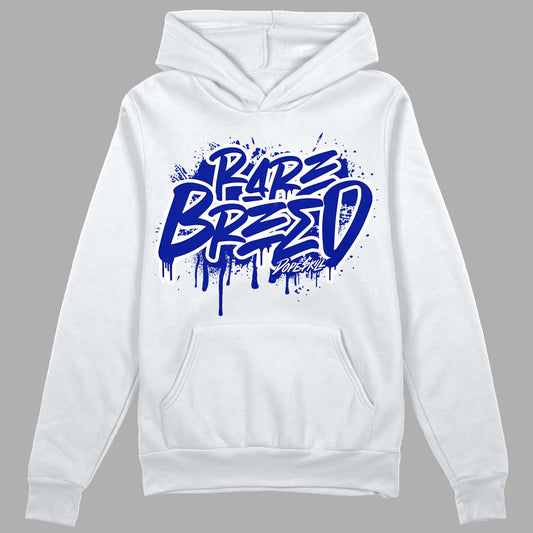 Racer Blue White Dunk Low DopeSkill Hoodie Sweatshirt Rare Breed Graphic - White 