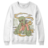 Jordan 5 Jade Horizon DopeSkill Sweatshirt Money Is The Motive Graphic - White