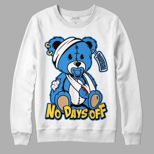 SB Dunk Low Homer DopeSkill Sweatshirt Hurt Bear Graphic - White