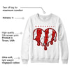 AJ 6 “Red Oreo” DopeSkill Sweatshirt Slime Drip Heart Graphic