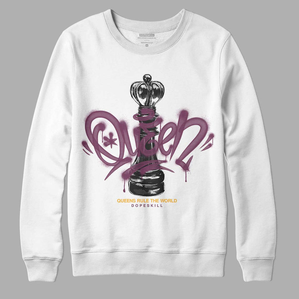 Jordan 1 Retro High OG Brotherhood DopeSkill Sweatshirt Queen Chess Graphic Streetwear - White