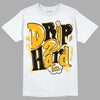 Goldenrod Dunk DopeSkill T-Shirt Drip Too Hard Graphic - White 