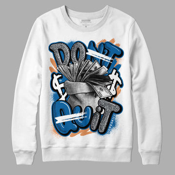 Jordan 3 Retro Wizards DopeSkill Sweatshirt Don't Quit Graphic Streetwear - White