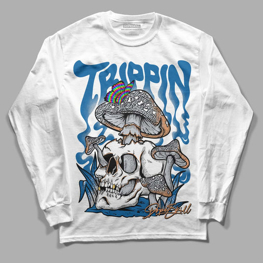 Jordan 3 Retro Wizards DopeSkill Long Sleeve T-Shirt Trippin Graphic Streetwear - White