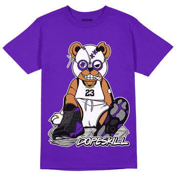 AJ 13 Court Purple DopeSkill Purple T-shirt Greatest Graphic