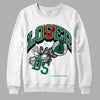 Gorge Green 1s DopeSkill Sweatshirt Loser Lover Graphic - White 