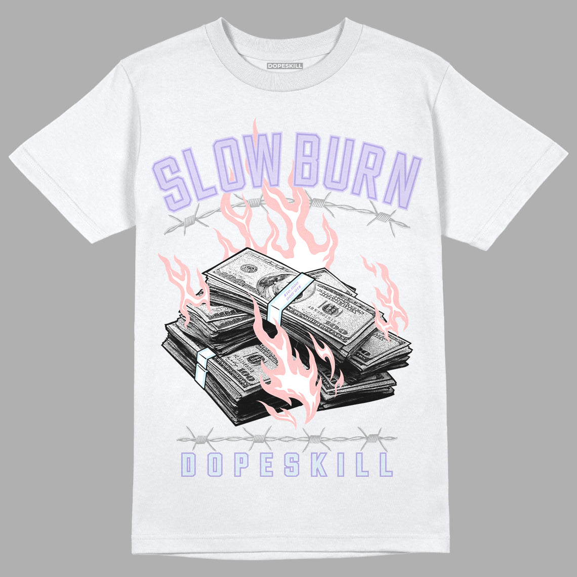 Easter Dunk Low DopeSkill T-Shirt Slow Burn Graphic - White 