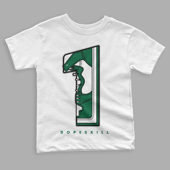 Gorge Green 1s DopeSkill Toddler Kids T-shirt No.1 Graphic - White 