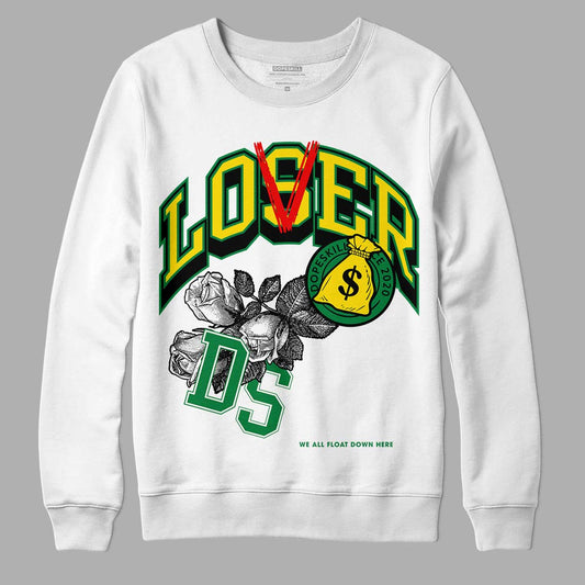 Dunk Low Reverse Brazil DopeSkill Sweatshirt Loser Lover Graphic - White