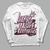 Dunk Low Night Maroon and Medium Soft Pink DopeSkill Long Sleeve T-Shirt LOVE Graphic Streetwear - White