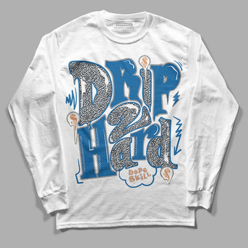 Jordan 3 Retro Wizards DopeSkill Long Sleeve T-Shirt Drip Too Hard Graphic Streetwear - White