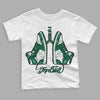 Gorge Green 1s DopeSkill Toddler Kids T-shirt Breathe Graphic - White 