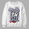 Jordan 13 Retro 'Black Flint' DopeSkill Sweatshirt New Paid In Full Graphic Streetwear - White