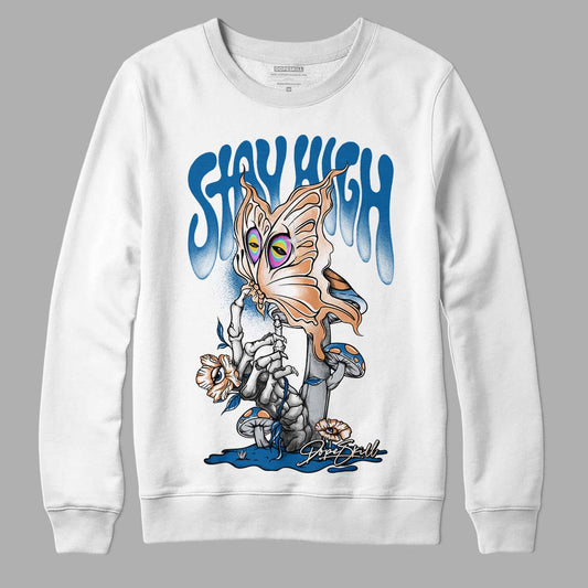 Jordan 3 Retro Wizards DopeSkill Sweatshirt Stay High Graphic Streetwear - White
