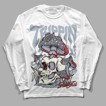 Jordan 3 Retro White Cement Reimagined DopeSkill Long Sleeve T-Shirt Trippin Graphic Streetwear - White