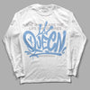 Jordan 5 Retro University Blue DopeSkill Long Sleeve T-Shirt Queen Graphic Streetwear - White 