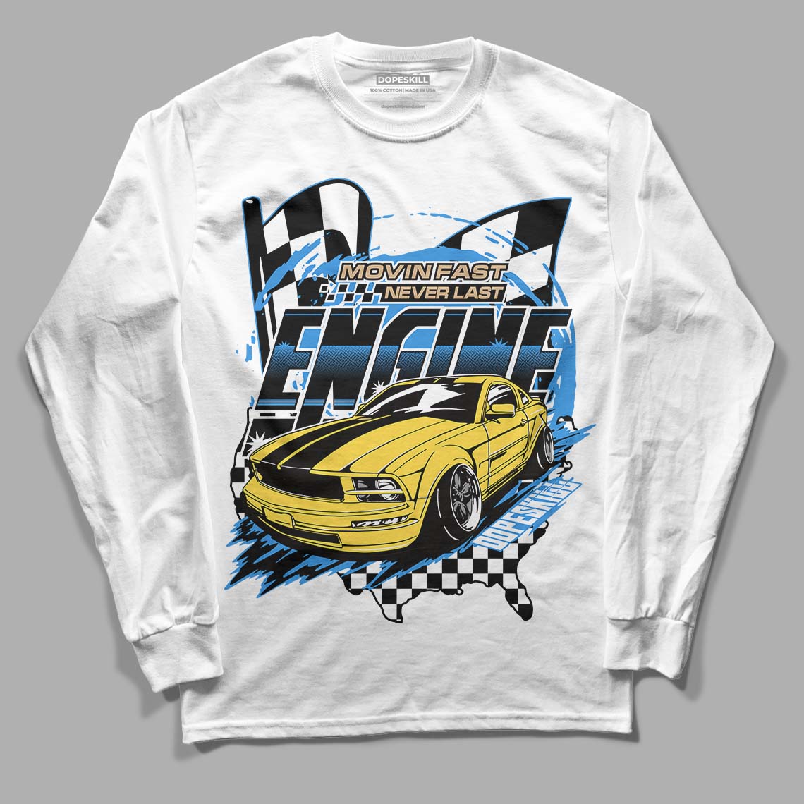 SB Dunk Low Homer DopeSkill Long Sleeve T-Shirt ENGINE Tshirt Graphic - White