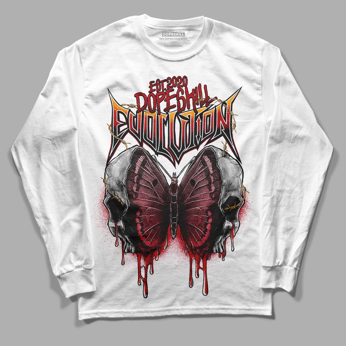 Cardinal 7s DopeSkill Long Sleeve T-Shirt DopeSkill Evolution Graphic - White 