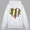 Travis Scott x Jordan 1 Low OG “Olive” DopeSkill Hoodie Sweatshirt Slime Drip Heart Graphic Streetwear - White