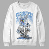 Jordan 5 Retro University Blue DopeSkill Sweatshirt Stay High Graphic Streetwear - White 