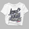 Jordan 13 Retro 'Black Flint' DopeSkill Women's Crop Top LOVE Graphic Streetwear - White