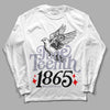 Jordan 13 Retro 'Black Flint' DopeSkill Long Sleeve T-Shirt Juneteenth 1865 Graphic Streetwear - White