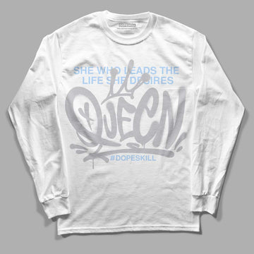 Jordan 11 Retro Low Cement Grey DopeSkill Long Sleeve T-Shirt Queen Graphic Streetwear - White